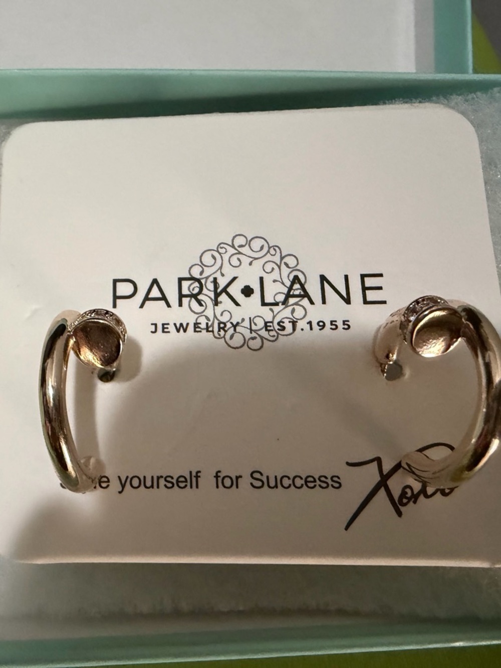 Park Lane Rose Gold Curved Hoop Earrings
